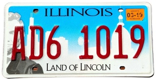 Illinois 2019 - tablica z USA