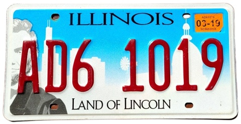 Illinois 2019 - tablica z USA