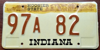 Indiana - tablica z USA