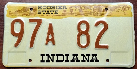 Indiana - tablica z USA