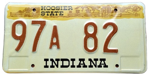 Indiana - tablica z USA