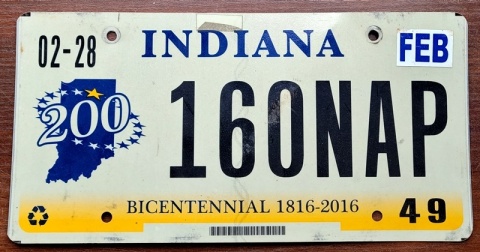 Indiana - tablica z USA