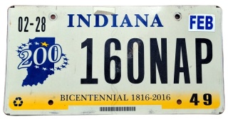 Indiana - tablica z USA