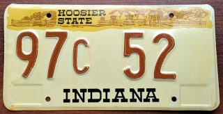 Indiana - tablica z USA