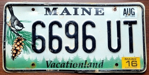 Maine 2016 - tablica z USA
