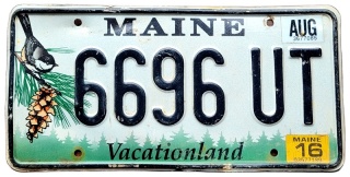 Maine 2016 - tablica z USA