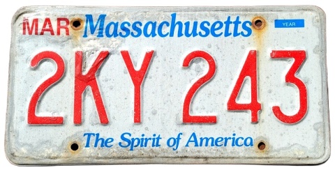 Massachusetts - tablica z USA