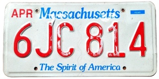 Massachusetts - tablica z USA