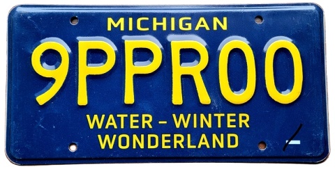 Michigan - tablica z USA