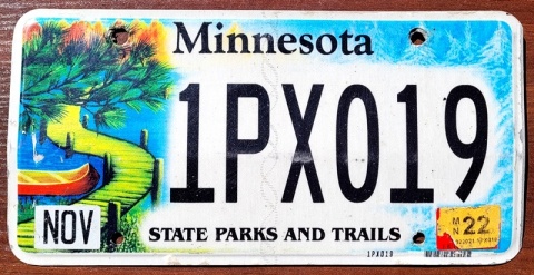 Minnesota 2022 - tablica z USA