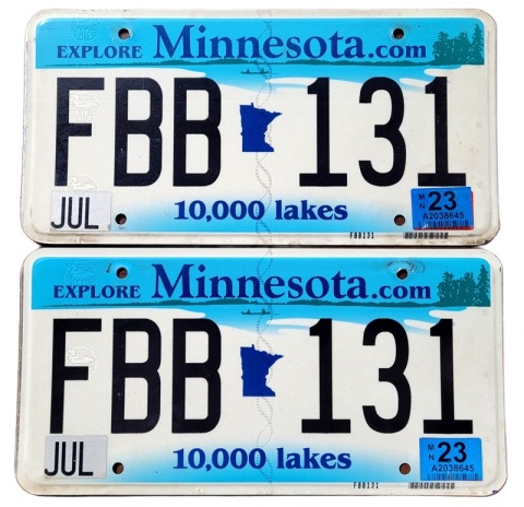 Minnesota 2023 para - tablice z USA