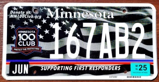 Minnesota 2025 - tablica z USA
