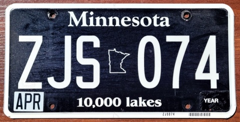 Minnesota - tablica z USA