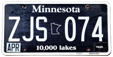 Minnesota - tablica z USA