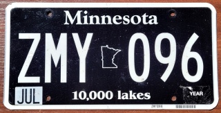 Minnesota - tablica z USA