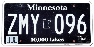 Minnesota - tablica z USA
