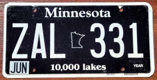 Minnesota - tablica z USA