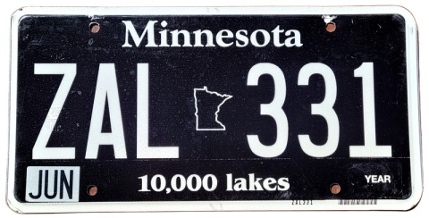 Minnesota - tablica z USA