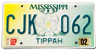Mississippi 2002 - tablica z USA