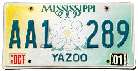 Mississippi 2001 - tablica z USA