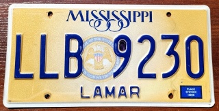 Mississippi - tablica z USA