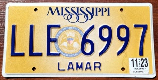 Mississippi - tablica z USA