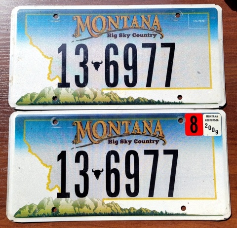 Montana 2009 para - tablice z USA