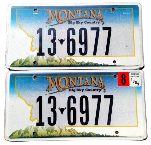 Montana 2009 para - tablice z USA