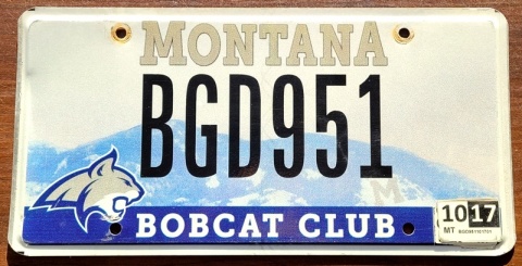 Montana 2017 - tablica z USA