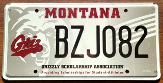 Montana - tablica z USA