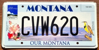 Montana - tablica z USA