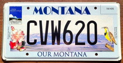 Montana - tablica z USA