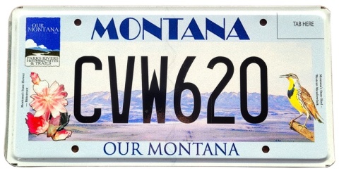 Montana - tablica z USA