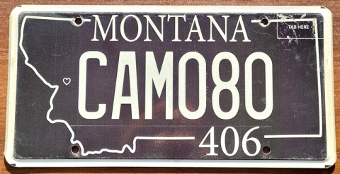 Montana - tablica z USA