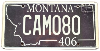 Montana - tablica z USA