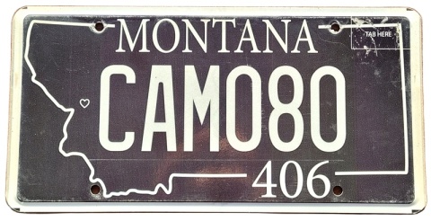 Montana - tablica z USA