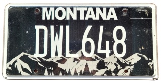 Montana - tablica z USA
