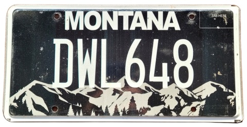 Montana - tablica z USA