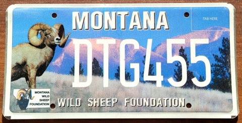 Montana - tablica z USA