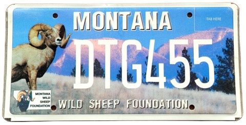 Montana - tablica z USA