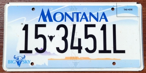Montana - tablica z USA