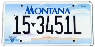 Montana - tablica z USA