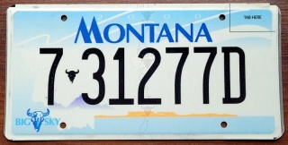 Montana - tablica z USA