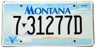 Montana - tablica z USA