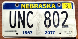 Nebraska 2021 - tablica z USA