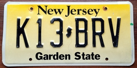 New Jersey - tablica z USA