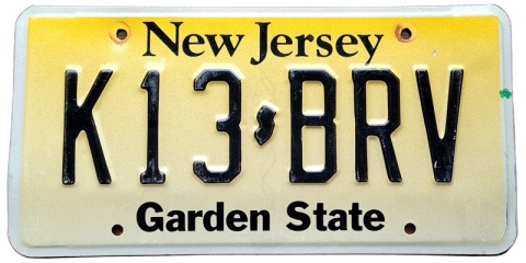 New Jersey - tablica z USA