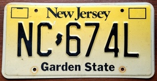 New Jersey - tablica z USA