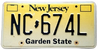 New Jersey - tablica z USA