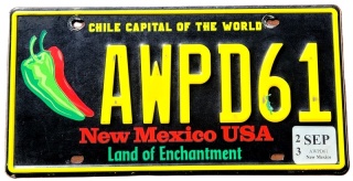 New Mexico 2023 - tablica z USA